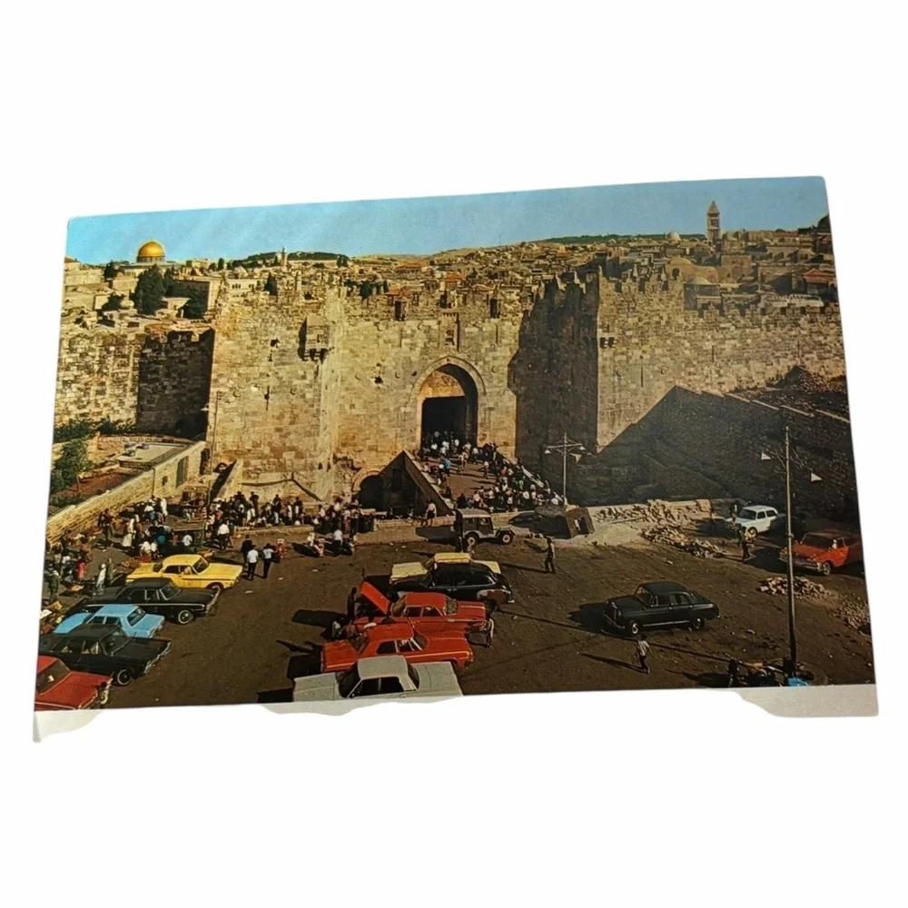 Jerusalem City Gate Postcard — Historic Old City View